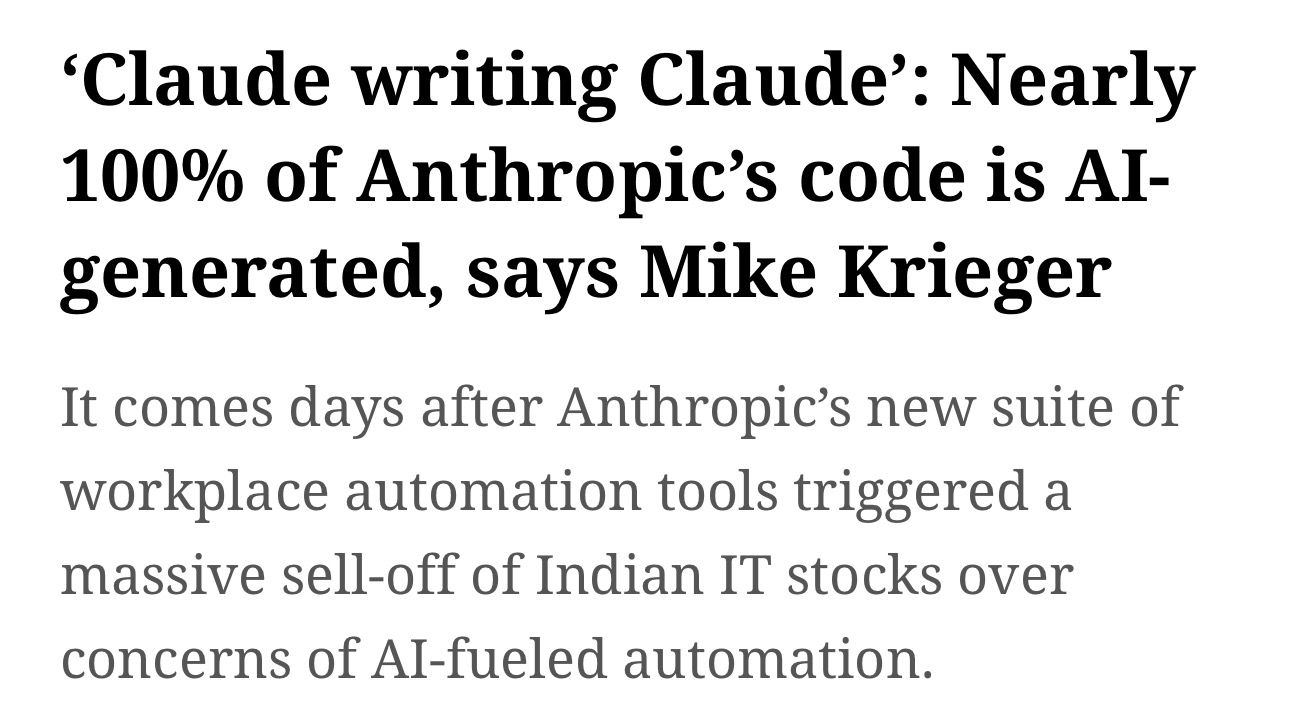 100% du code d'Anthropic est écrit par Claude